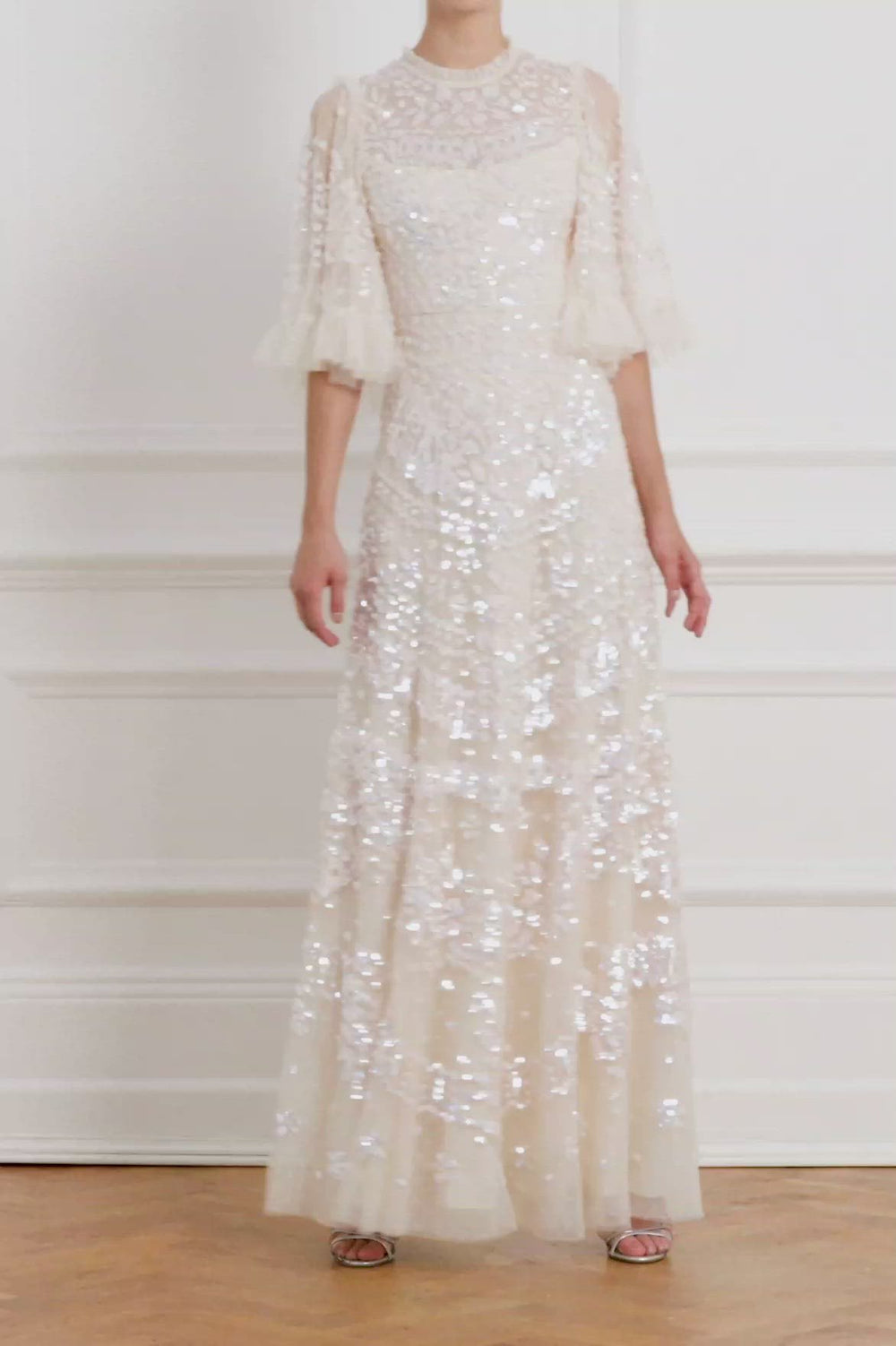 Anais Sequin Gown – Champagne | Needle ...